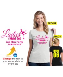 Ladies in Champagne cup Hen T Shirt Ladies in Champagne cup Hen T Shirt