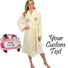 Happly ever after logo embroidered Bathrobe