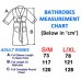 A White Hooded Custom TEXT FRONT+BACK Embroidery TERRY Towel Bathrobe