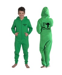 Gamer Custom Eat Sleep and JUST MINE Kids onesie