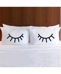 EYELASH print pillowcase (A set of 2 pillowcovers)