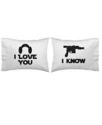 I love you I know pillowcase (A set of 2 pillowcovers) printed 