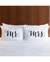 Personalised MR & MRS printed pillowcase (A set of 2 pillowcovers)
