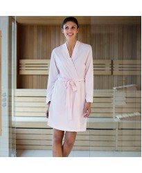 Jersey lightweight LIGHT PINK kimono robe