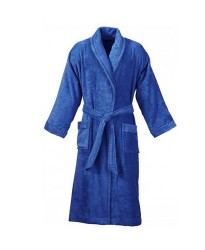 Bathrobes in Royal Blue Cotton Terry