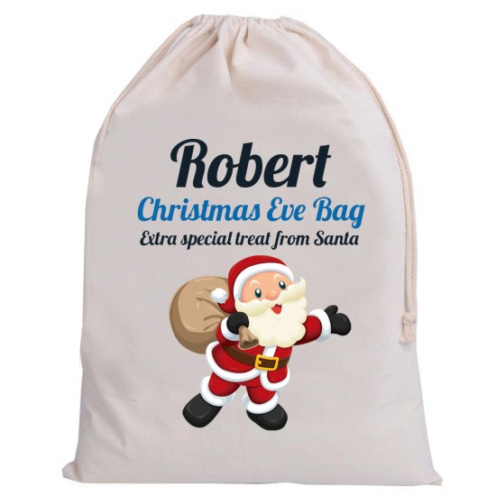 Personalised Santa Christmas Eve sacks