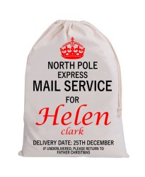 Personalised Santa Sack MAIL SERVICE Personalised Santa Sack MAIL SERVICE