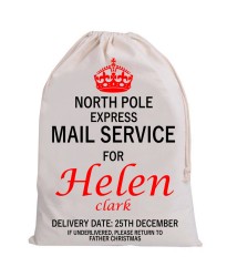 Personalised Santa Sack MAIL SERVICE