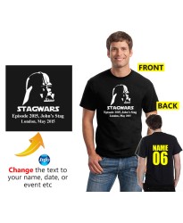 Darth Stagwars Customised Stag T shirt 