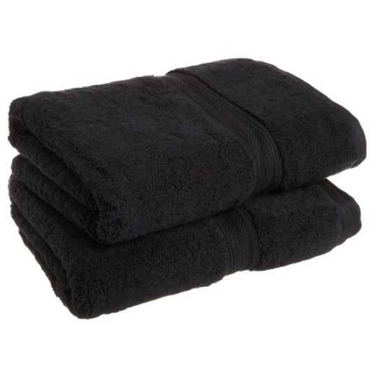 Bath Size Black Towel 100 x 150 cm