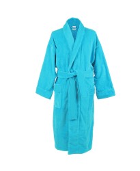 Turquoise blue Cotton Terry bathrobes