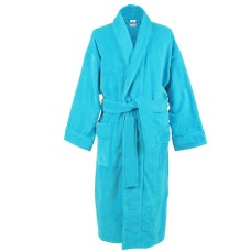 Turquoise blue Cotton Terry bathrobes
