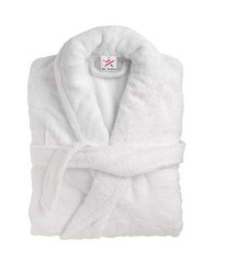 Bathrobe in 100% Cotton Terry White 