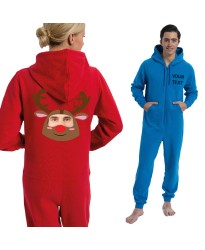 Personalised Reindeer with your image printed Onesies Personalised Reindeer with your image printed Onesies