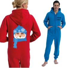 Personalised snowman with your image Christmas Onesies 